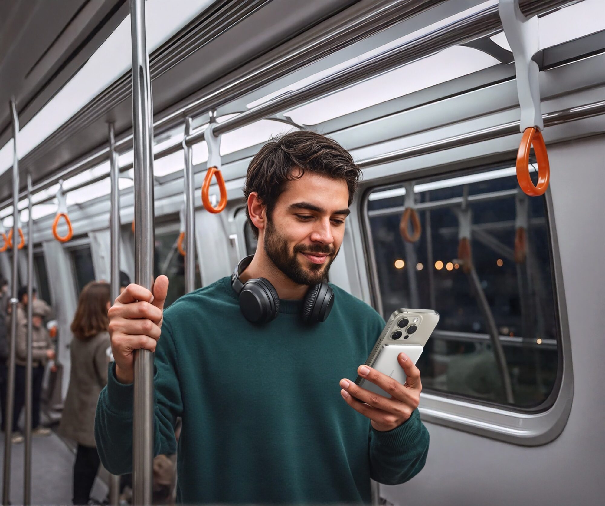 歷代最輕薄!ANKER A1665磁吸行充進化登場!卡片型機身僅120克、8.6毫米厚 無感吸附便攜隨行 1 ANKER A1665