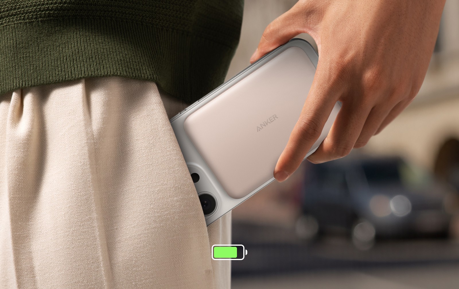歷代最輕薄!ANKER A1665磁吸行充進化登場!卡片型機身僅120克、8.6毫米厚 無感吸附便攜隨行 3 ANKER A1665